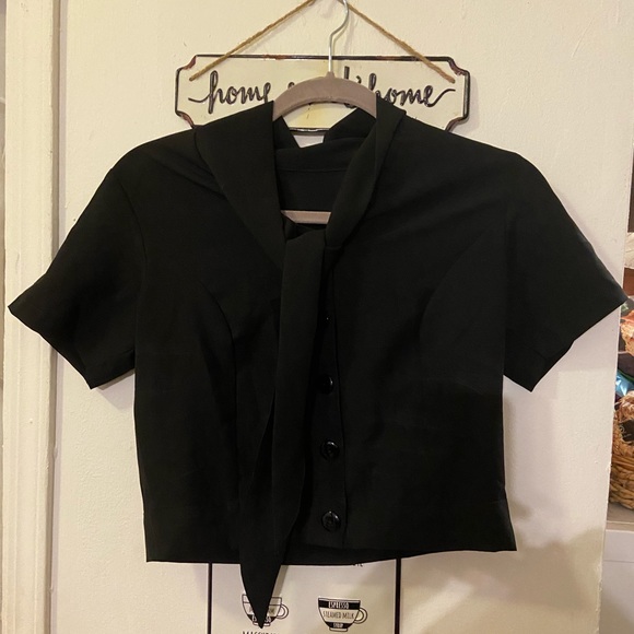 Handmade 1960s inspired black top - Picture 4 of 4